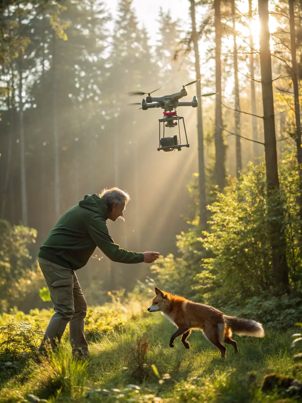 A picture of a team releasing rehabilitated animals back into their natural habitat, showcasing the wildlife rehabilitation efforts of the association.